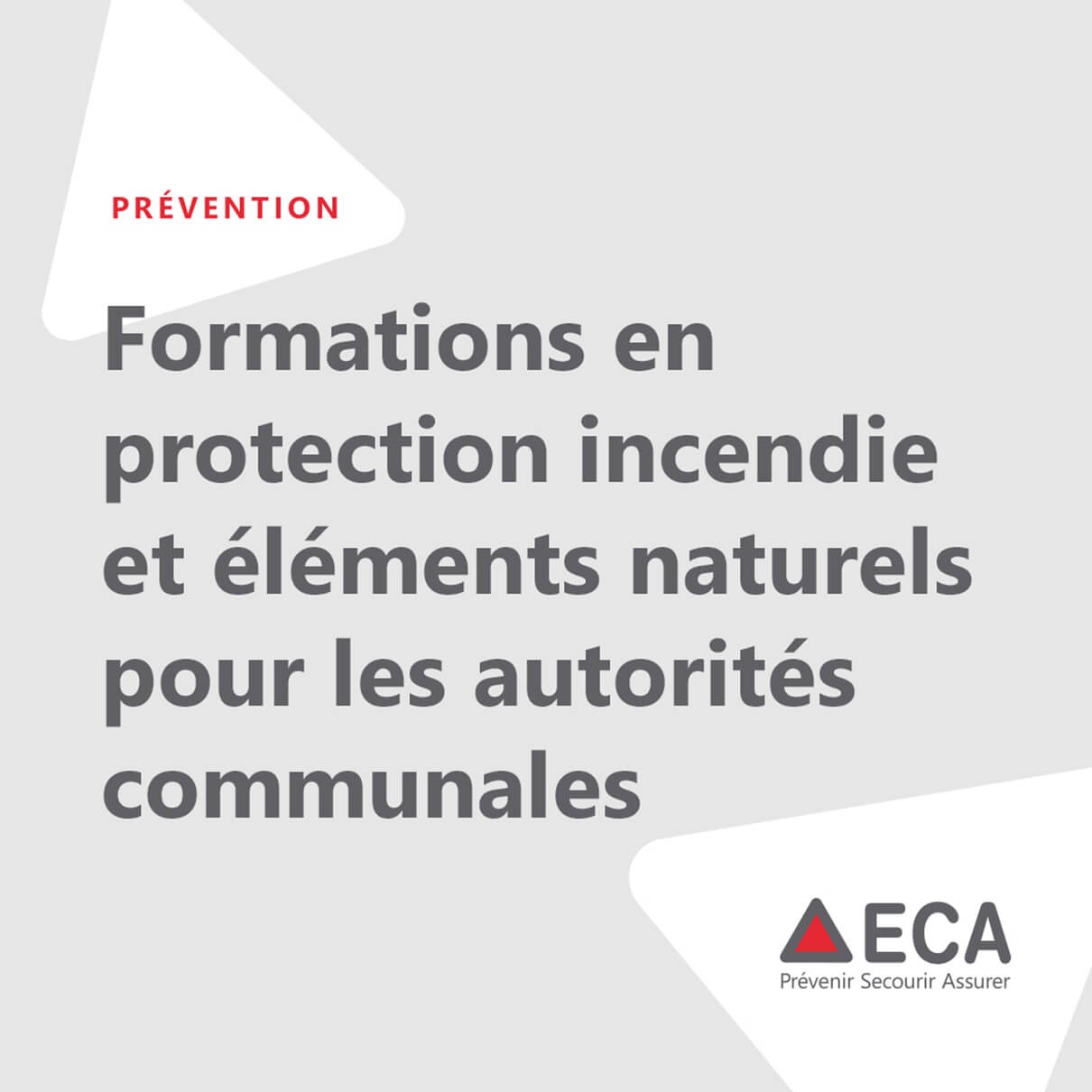 Formations en protection incendie et éléments naturels pour les autorités communales